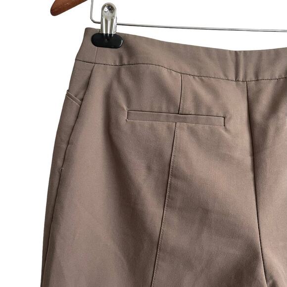 Chicos Pants Women SP Brown Straight Leg Zip Clasp Closure Pockets Lightweight - Picture 8 of 13